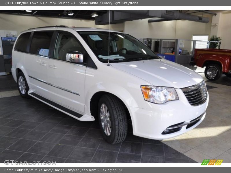 Stone White / Black/Light Graystone 2011 Chrysler Town & Country Touring - L