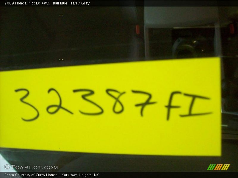 Bali Blue Pearl / Gray 2009 Honda Pilot LX 4WD