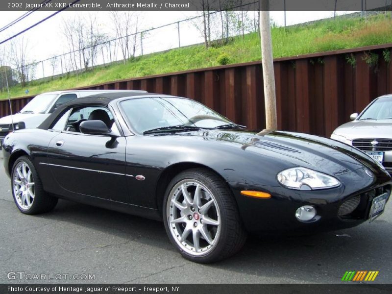 Anthracite Metallic / Charcoal 2002 Jaguar XK XKR Convertible