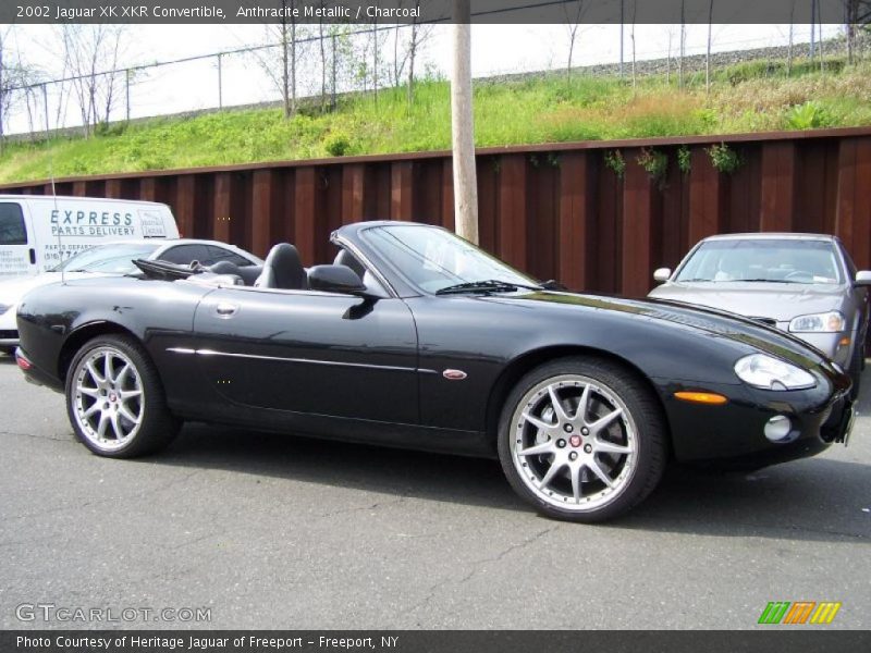 Anthracite Metallic / Charcoal 2002 Jaguar XK XKR Convertible