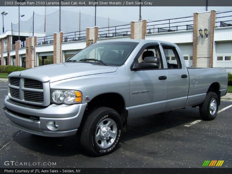 Bright Silver Metallic / Dark Slate Gray 2003 Dodge Ram 2500 Laramie Quad Cab 4x4