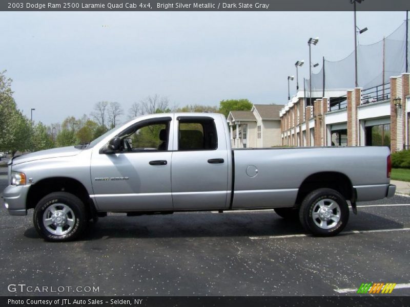 Bright Silver Metallic / Dark Slate Gray 2003 Dodge Ram 2500 Laramie Quad Cab 4x4
