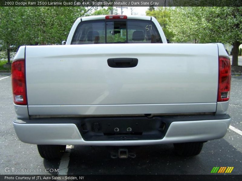 Bright Silver Metallic / Dark Slate Gray 2003 Dodge Ram 2500 Laramie Quad Cab 4x4