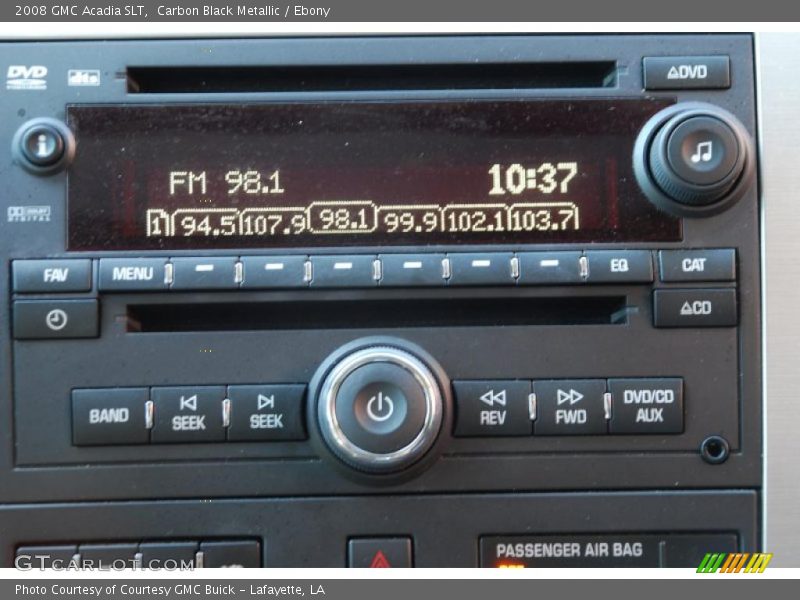 Carbon Black Metallic / Ebony 2008 GMC Acadia SLT