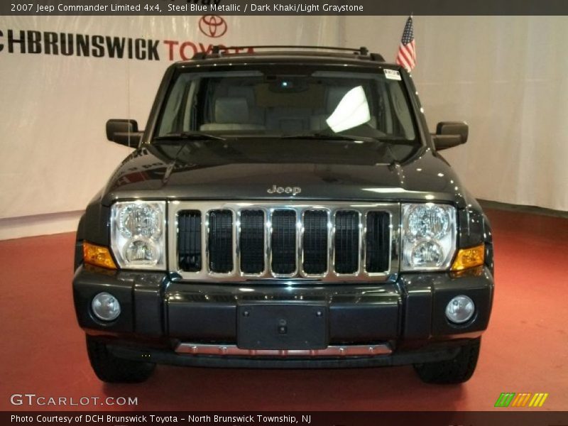 Steel Blue Metallic / Dark Khaki/Light Graystone 2007 Jeep Commander Limited 4x4