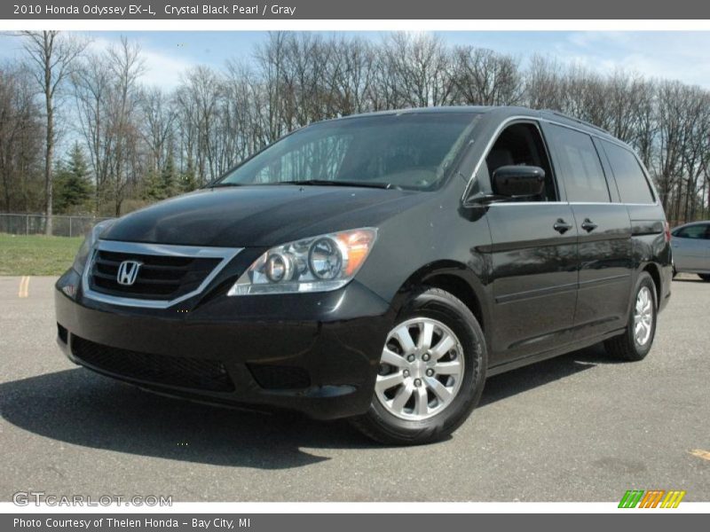 Crystal Black Pearl / Gray 2010 Honda Odyssey EX-L