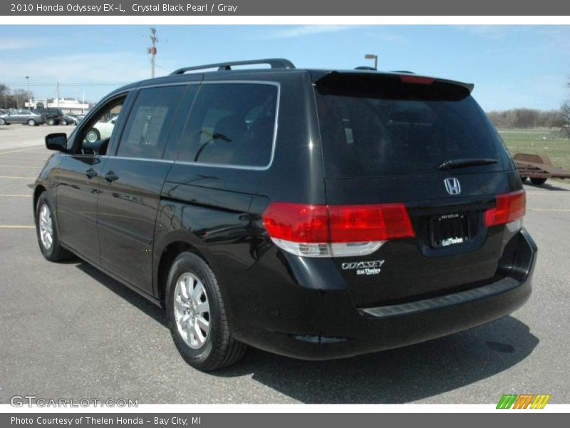 Crystal Black Pearl / Gray 2010 Honda Odyssey EX-L