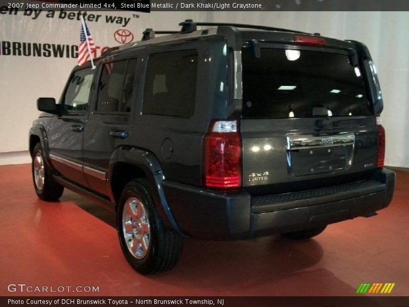 Steel Blue Metallic / Dark Khaki/Light Graystone 2007 Jeep Commander Limited 4x4
