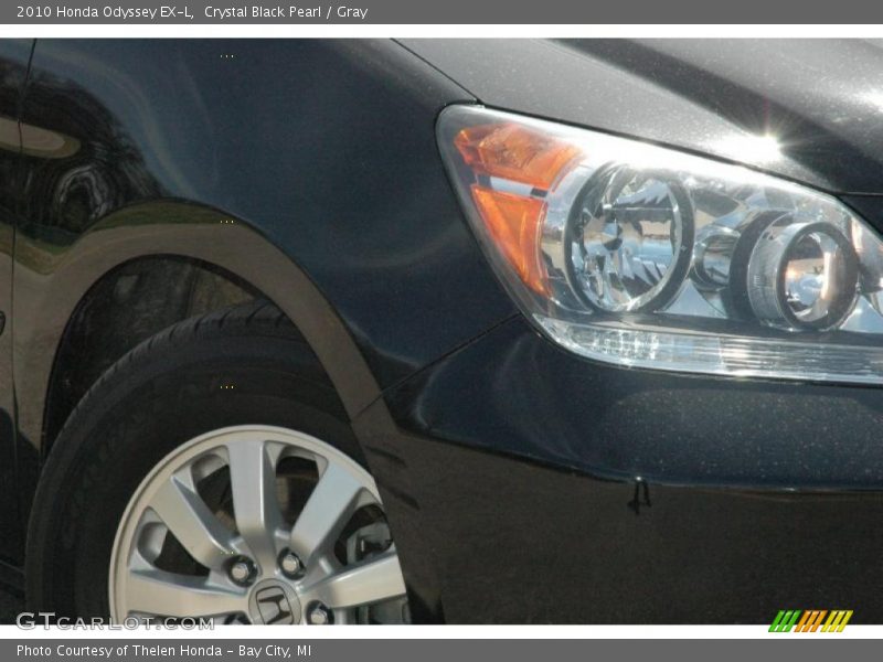 Crystal Black Pearl / Gray 2010 Honda Odyssey EX-L