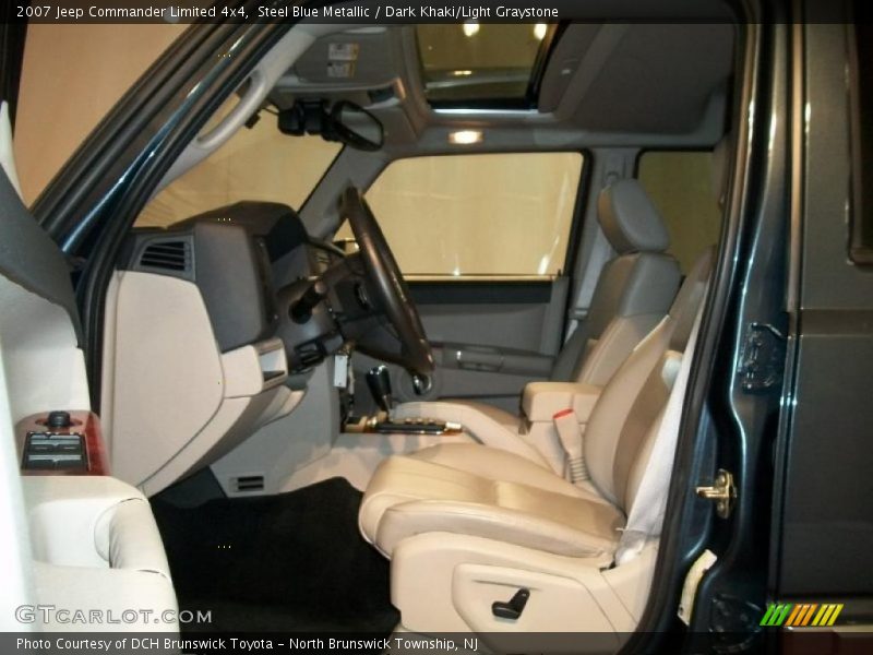 Steel Blue Metallic / Dark Khaki/Light Graystone 2007 Jeep Commander Limited 4x4
