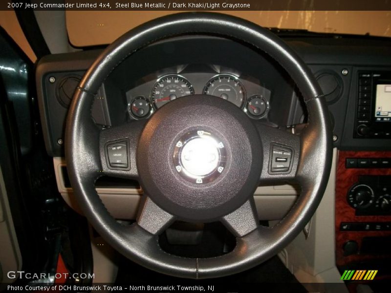 Steel Blue Metallic / Dark Khaki/Light Graystone 2007 Jeep Commander Limited 4x4