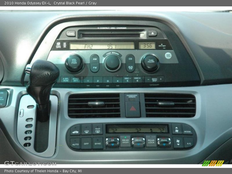Crystal Black Pearl / Gray 2010 Honda Odyssey EX-L