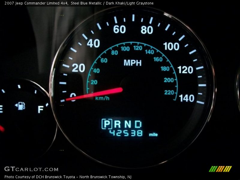 Steel Blue Metallic / Dark Khaki/Light Graystone 2007 Jeep Commander Limited 4x4