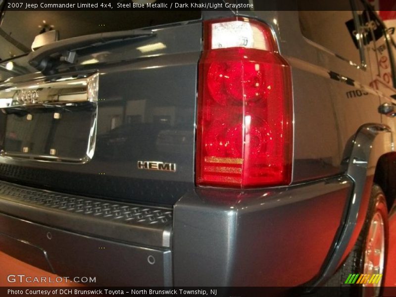 Steel Blue Metallic / Dark Khaki/Light Graystone 2007 Jeep Commander Limited 4x4