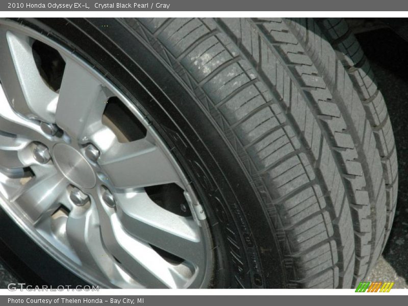 Crystal Black Pearl / Gray 2010 Honda Odyssey EX-L