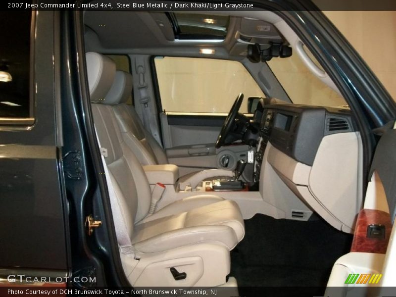 Steel Blue Metallic / Dark Khaki/Light Graystone 2007 Jeep Commander Limited 4x4
