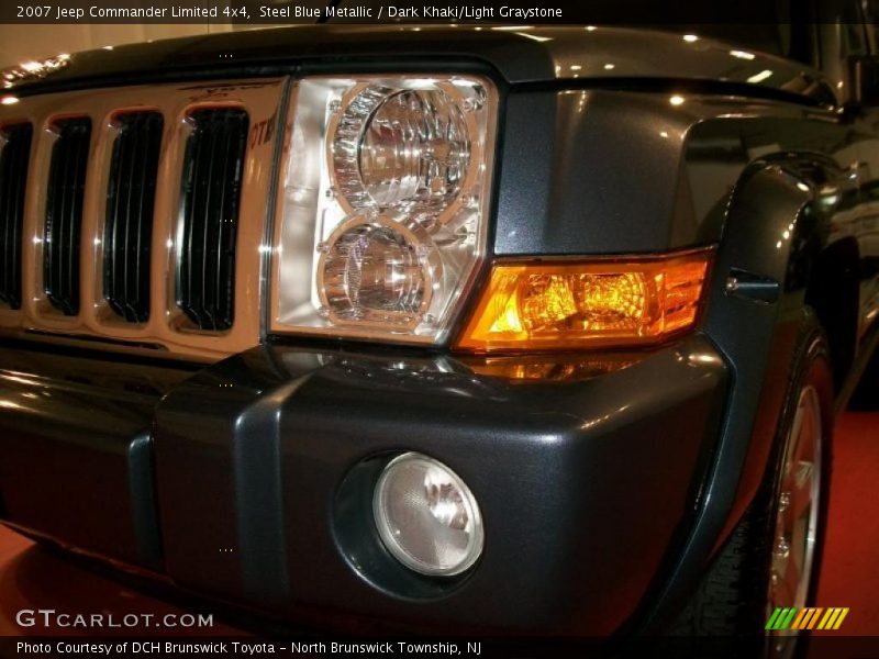 Steel Blue Metallic / Dark Khaki/Light Graystone 2007 Jeep Commander Limited 4x4