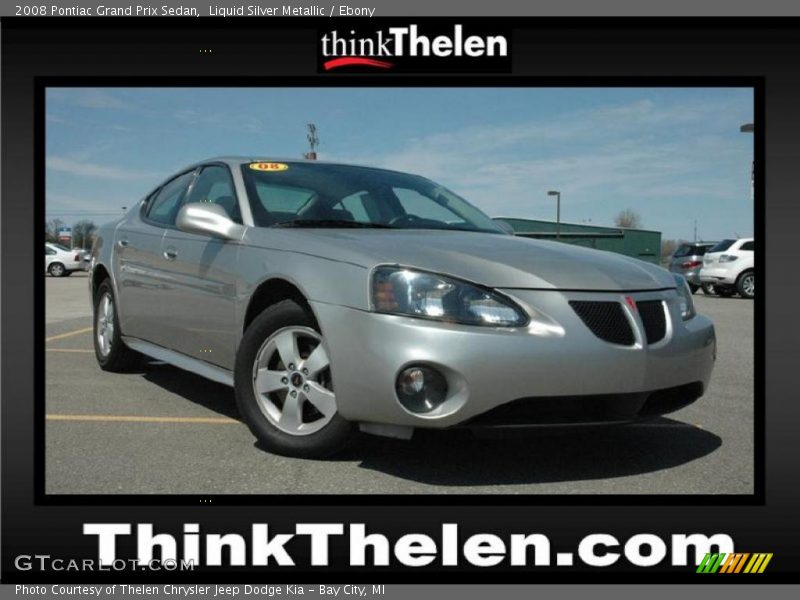 Liquid Silver Metallic / Ebony 2008 Pontiac Grand Prix Sedan