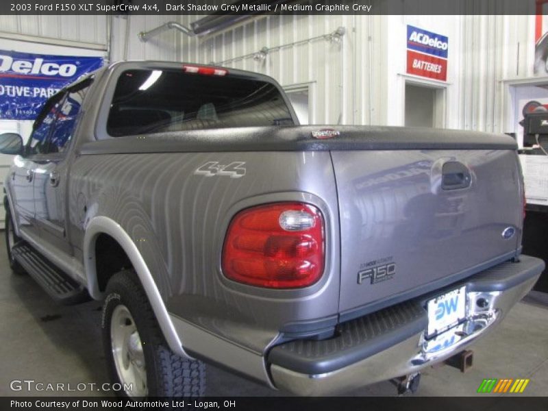 Dark Shadow Grey Metallic / Medium Graphite Grey 2003 Ford F150 XLT SuperCrew 4x4