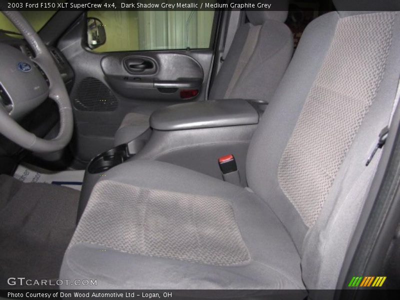 Dark Shadow Grey Metallic / Medium Graphite Grey 2003 Ford F150 XLT SuperCrew 4x4