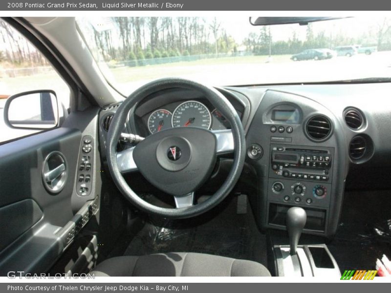 Liquid Silver Metallic / Ebony 2008 Pontiac Grand Prix Sedan