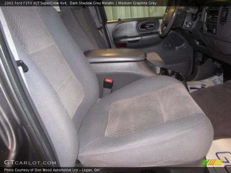 Dark Shadow Grey Metallic / Medium Graphite Grey 2003 Ford F150 XLT SuperCrew 4x4