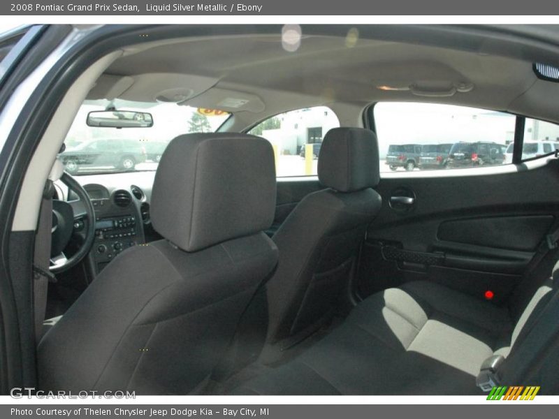 Liquid Silver Metallic / Ebony 2008 Pontiac Grand Prix Sedan