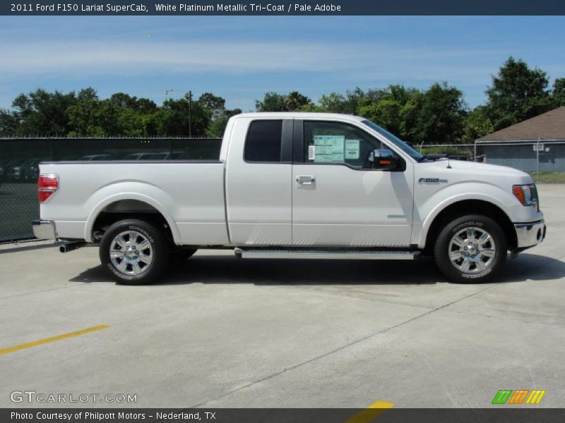  2011 F150 Lariat SuperCab White Platinum Metallic Tri-Coat