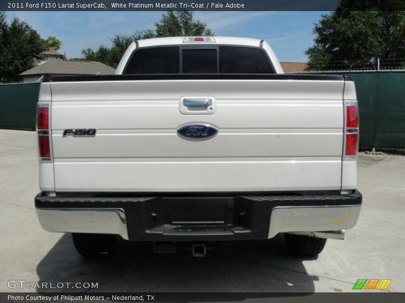 White Platinum Metallic Tri-Coat / Pale Adobe 2011 Ford F150 Lariat SuperCab