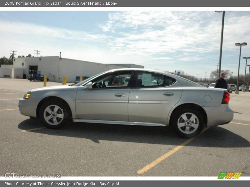 Liquid Silver Metallic / Ebony 2008 Pontiac Grand Prix Sedan