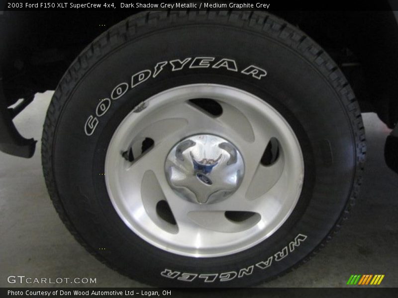 Dark Shadow Grey Metallic / Medium Graphite Grey 2003 Ford F150 XLT SuperCrew 4x4
