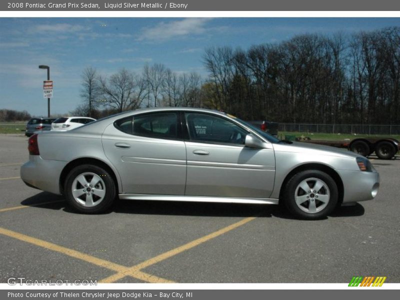 Liquid Silver Metallic / Ebony 2008 Pontiac Grand Prix Sedan