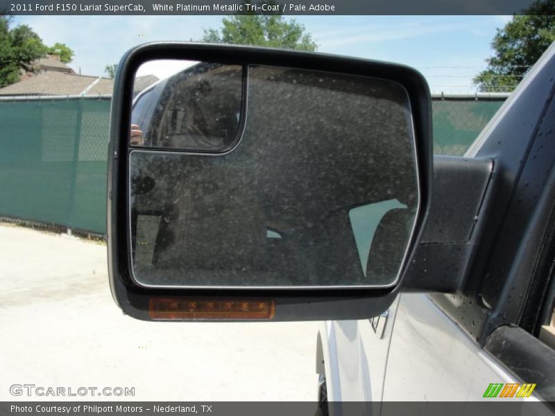 White Platinum Metallic Tri-Coat / Pale Adobe 2011 Ford F150 Lariat SuperCab