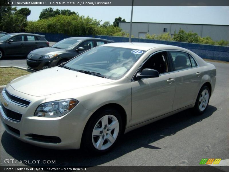 Gold Mist Metallic / Cocoa/Cashmere 2011 Chevrolet Malibu LS