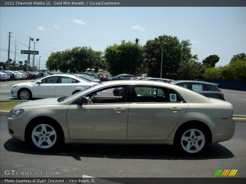 Gold Mist Metallic / Cocoa/Cashmere 2011 Chevrolet Malibu LS