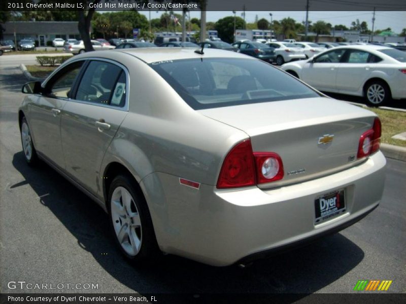 Gold Mist Metallic / Cocoa/Cashmere 2011 Chevrolet Malibu LS
