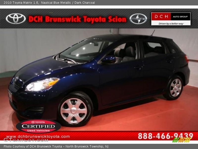 Nautical Blue Metallic / Dark Charcoal 2010 Toyota Matrix 1.8