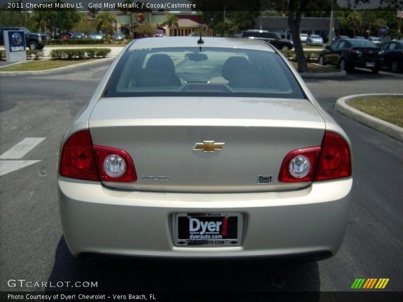 Gold Mist Metallic / Cocoa/Cashmere 2011 Chevrolet Malibu LS