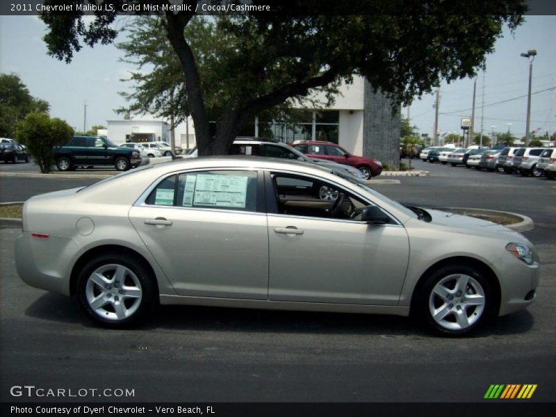 Gold Mist Metallic / Cocoa/Cashmere 2011 Chevrolet Malibu LS