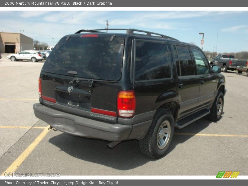 Black / Dark Graphite 2000 Mercury Mountaineer V8 AWD