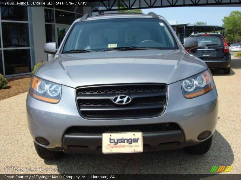 Steel Gray / Gray 2008 Hyundai Santa Fe GLS