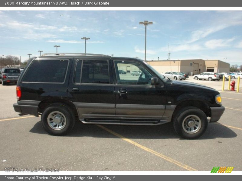 Black / Dark Graphite 2000 Mercury Mountaineer V8 AWD