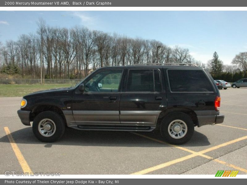 Black / Dark Graphite 2000 Mercury Mountaineer V8 AWD