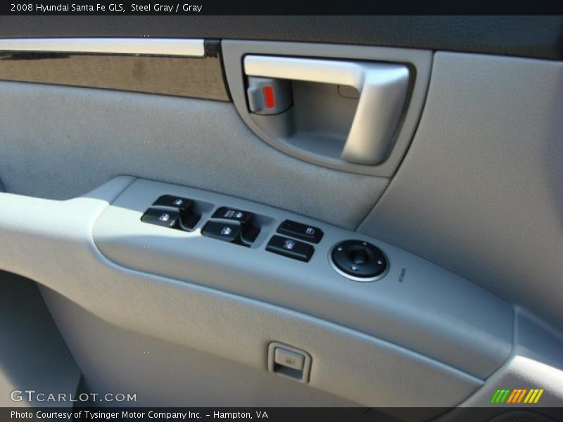 Steel Gray / Gray 2008 Hyundai Santa Fe GLS
