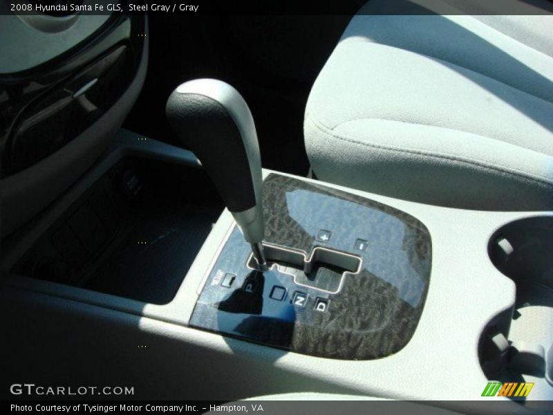 Steel Gray / Gray 2008 Hyundai Santa Fe GLS