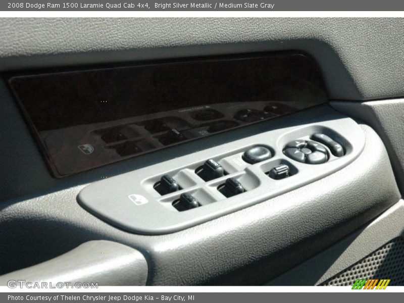 Bright Silver Metallic / Medium Slate Gray 2008 Dodge Ram 1500 Laramie Quad Cab 4x4