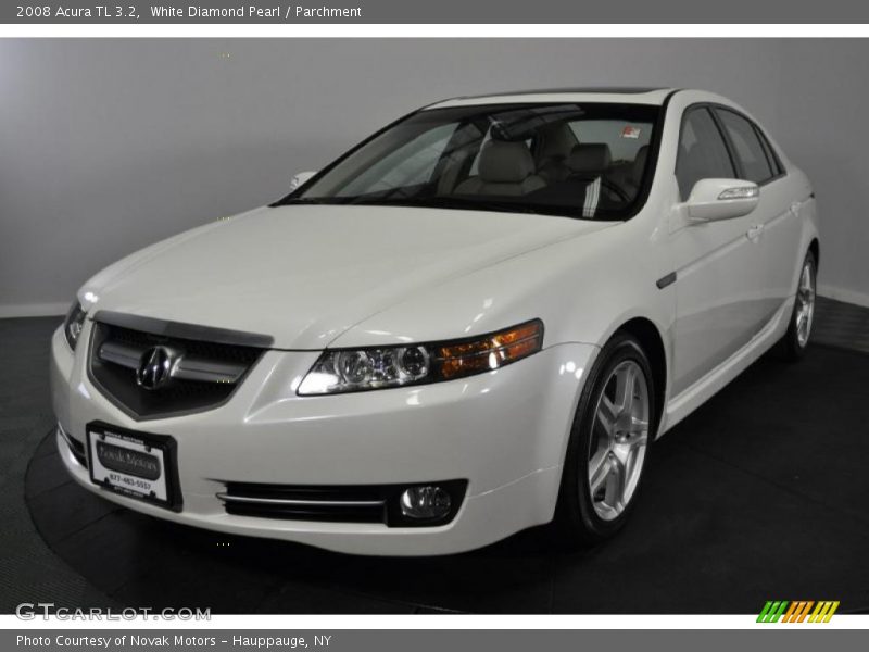 White Diamond Pearl / Parchment 2008 Acura TL 3.2