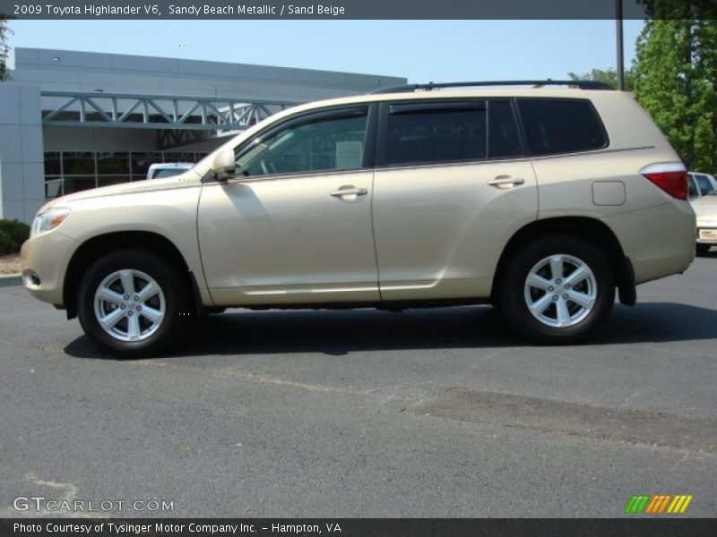  2009 Highlander V6 Sandy Beach Metallic