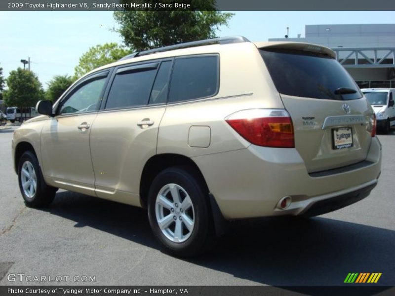 Sandy Beach Metallic / Sand Beige 2009 Toyota Highlander V6