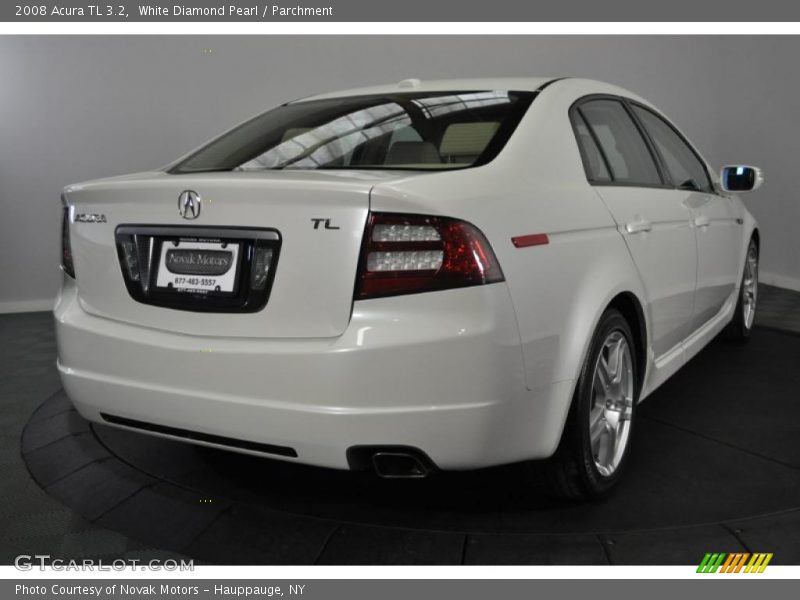 White Diamond Pearl / Parchment 2008 Acura TL 3.2